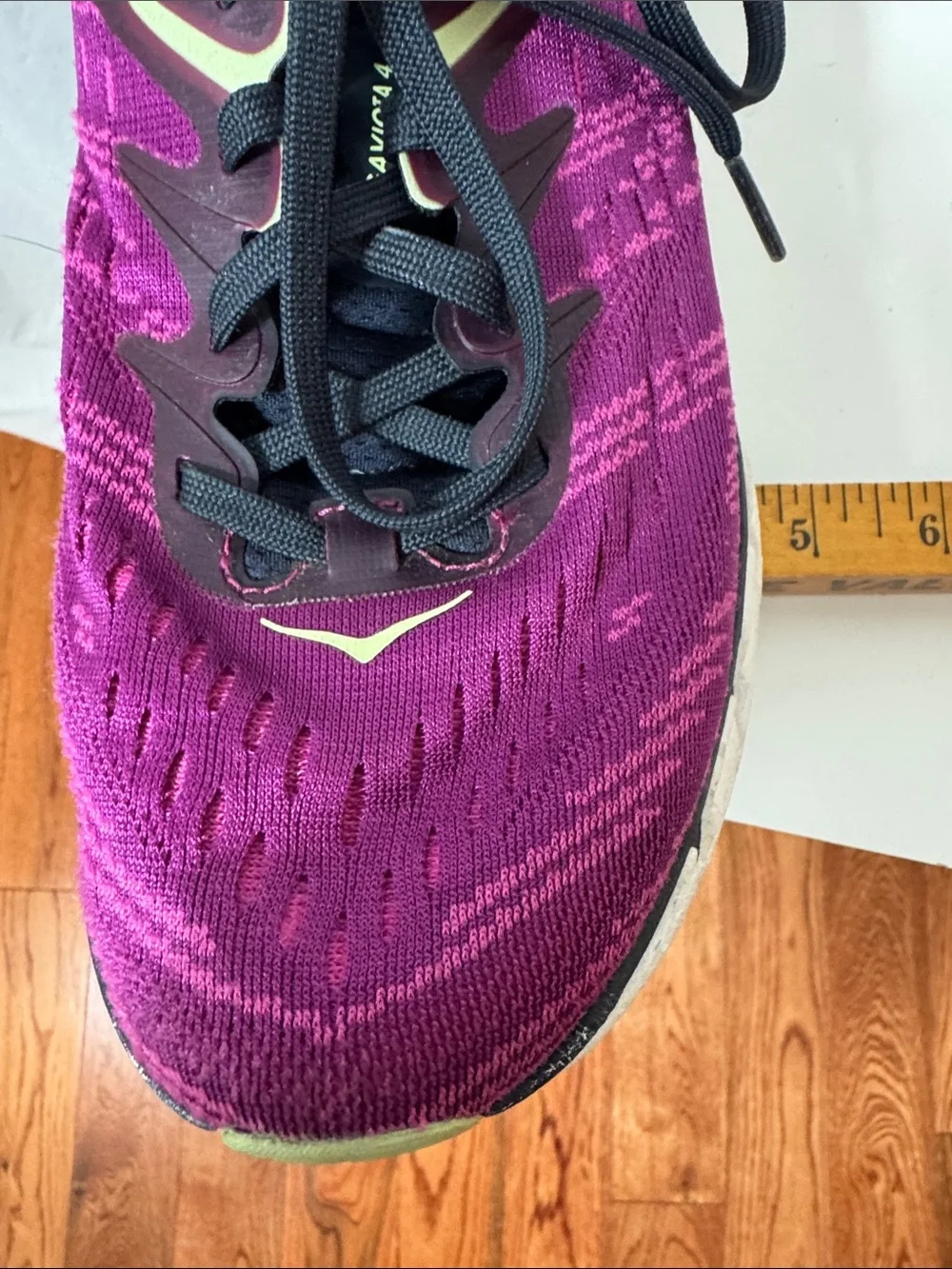 Hoka Gaviota 4 Athletic Shoes in Fuchsia and Black